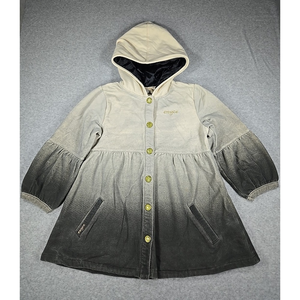 Enyce Hooded Sweatshirt Girls Size‎ Large Fleece Button Up Retro Style Shirt
